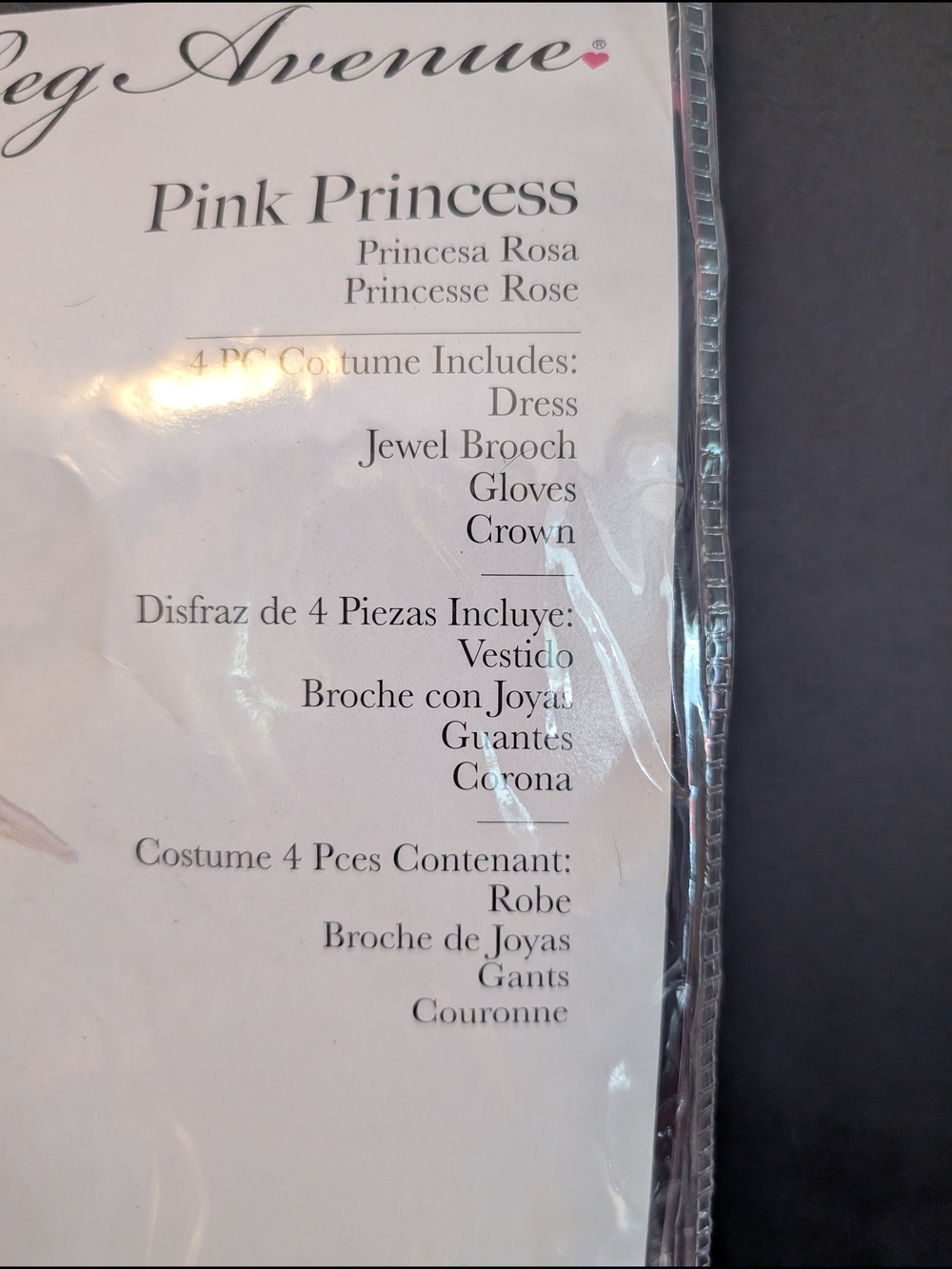Leg Avenue Pink Princess Kids Costume - Light Pink & Hot Pink - Picture 2 of 5